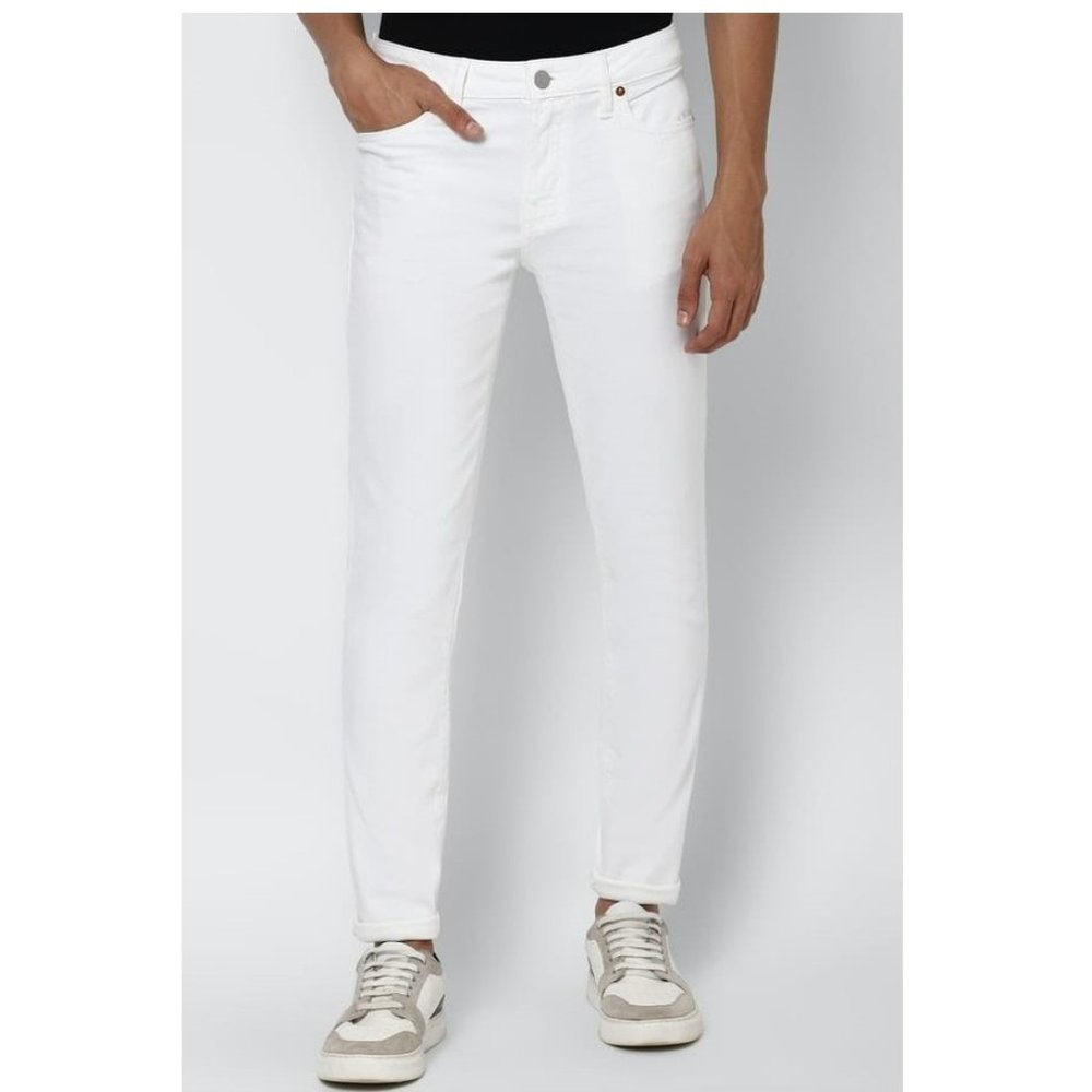 American Eagle Men's White Airflex+ Skinny Jeans